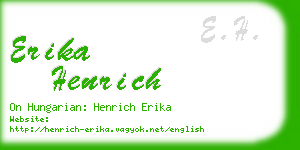 erika henrich business card